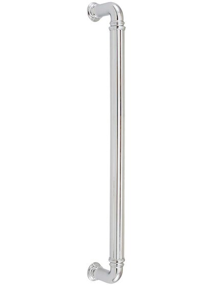 Reeded Appliance Pull - 12 inch Center-to-Center in Polished Chrome.